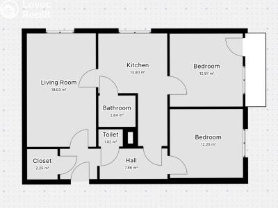 Prodej bytu 3+1 Praha, Hvozdíková č. 2