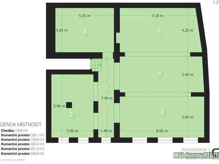 Pronájem obchodního prostoru Praha, náměstí Dr. Václava Holého č. 9
