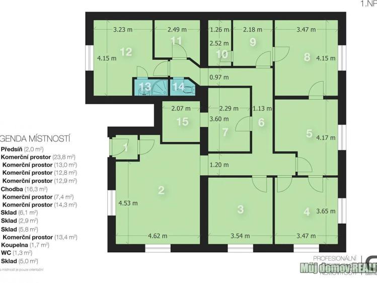 Pronájem obchodního prostoru Praha, náměstí Dr. Václava Holého č. 10