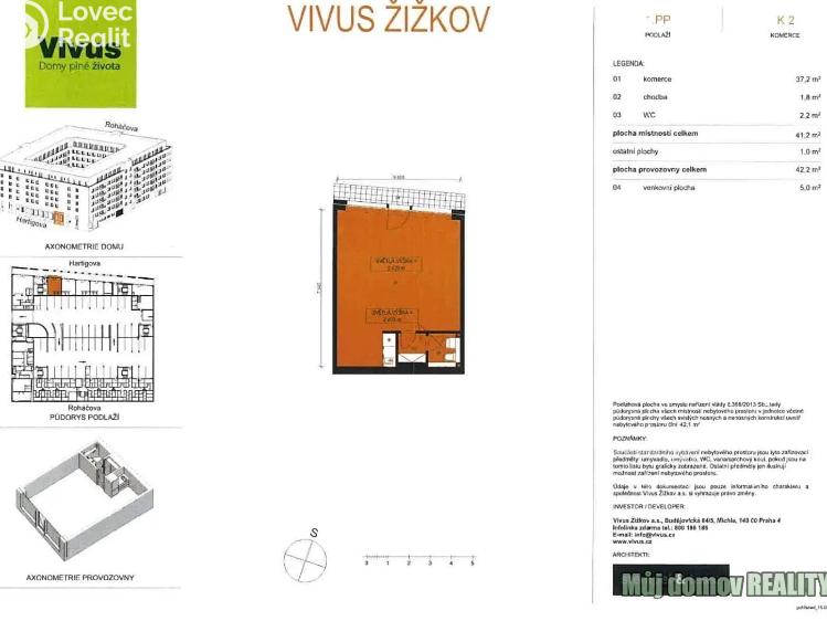 Pronájem obchodního prostoru Praha, Hartigova 8/67 č. 11