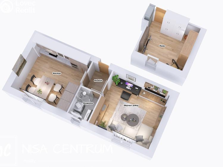 Prodej bytu 1+1 Cvikov, Mánesova 540 č. 1