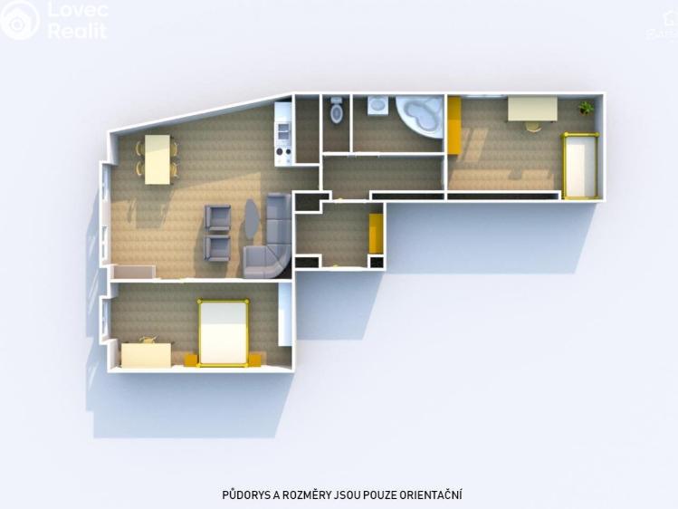 Продажа квартиры 3+KK Praha, Lípová 474/14 č. 27