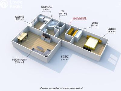 Продажа квартиры 2+1 Plzeň, Tichá č. 21