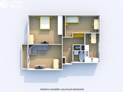Prodej bytu 3+1 Štěnovice, Lipová 350 č. 21