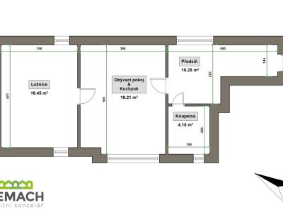 Pronájem bytu 2+KK Uherské Hradiště, Na Stavidle 453 č. 4