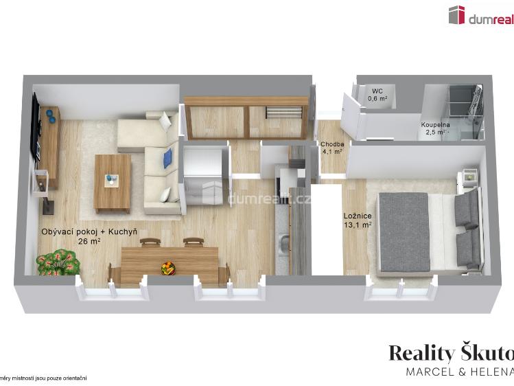 Prodej bytu 2+1 Ústí nad Labem, Střekovské nábřeží č. 4