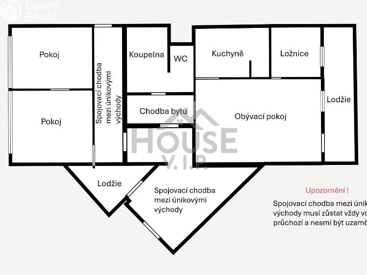Prodej bytu 3+1 Praha, U jezera č. 38