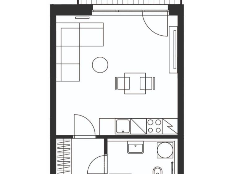 Pronájem bytu 1+KK Praha, Libušská č. 6