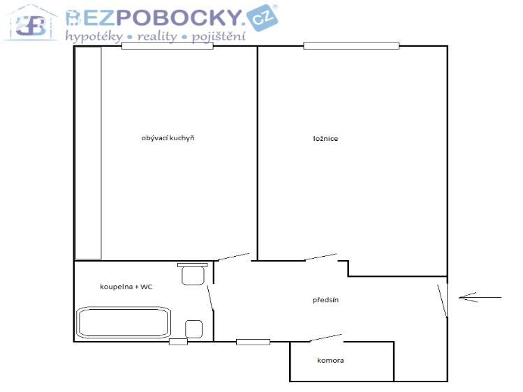 Pronájem bytu 1+1 Praha, Haštalské náměstí č. 8