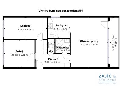 Sale apartment 3+KK Praha, Novodvorská č. 16