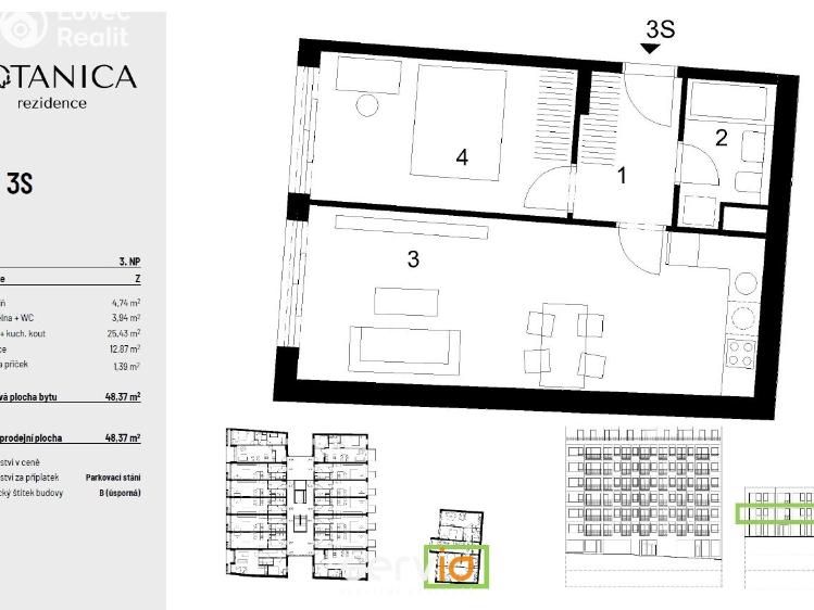 Prodej bytu 2+KK Brno, Stará č. 11
