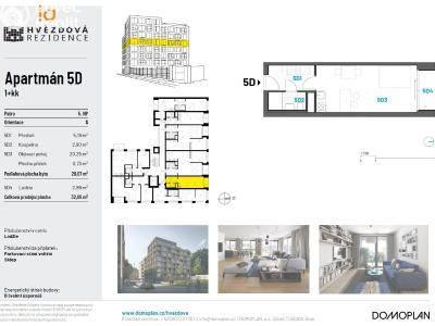Оренда квартири 1+KK Brno, Hvězdová č. 13