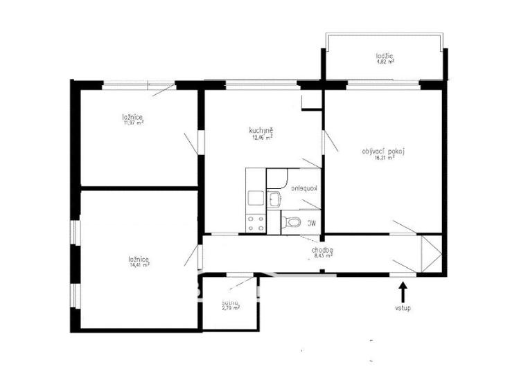 Prodej bytu 3+1 Zlín č. 7