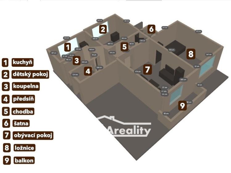 Prodej bytu 3+1 Zlín, Husova 796 č. 11