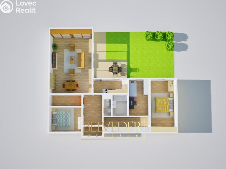 Pronájem rodinného domu Teplice, Fučíkova stezka 2843 č. 13