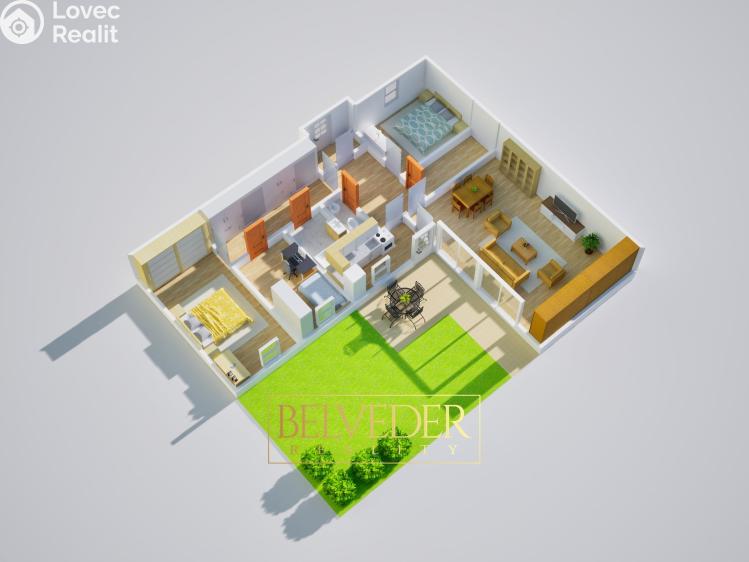 Pronájem rodinného domu Teplice, Fučíkova stezka 2843 č. 14