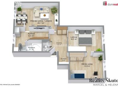 Prodej bytu 3+1 Ústí nad Labem, U Pivovarské zahrady č. 4