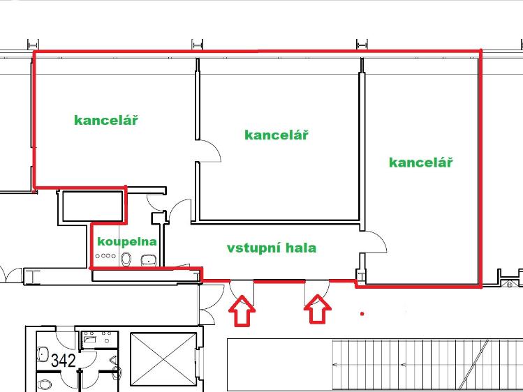 Pronájem kanceláře Praha, Sokolovská č. 3