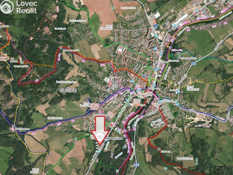 Pronájem bytu 2+1 Sušice, Kaštanová 1259 č. 16