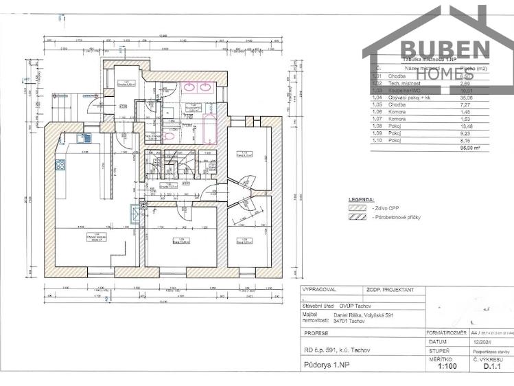 Prodej rodinného domu Tachov, Volyňská 591 č. 7