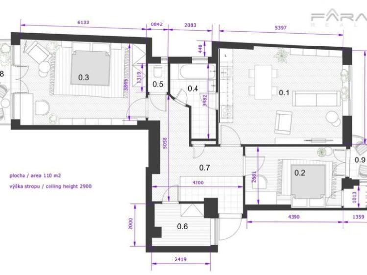 Продажа квартиры 3+KK Praha, Sokolovská č. 15
