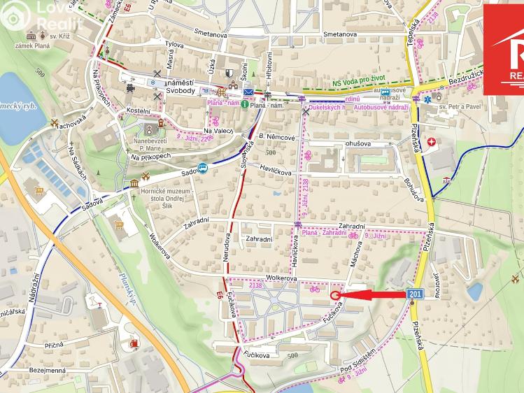 Pronájem obchodního prostoru Planá, Fučíkova č. 11