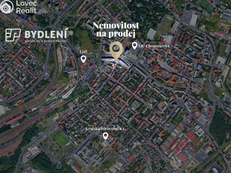 Prodej bytu 2+1 Chomutov, Palackého č. 2