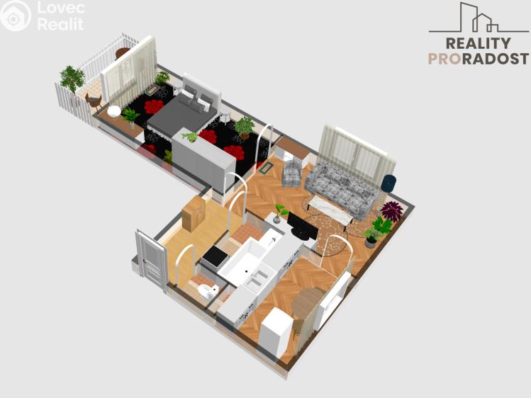 Pronájem bytu 2+1 Svitávka, Jos. Čejky č. 7