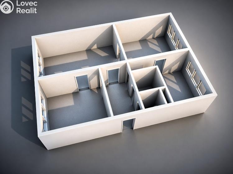 Prodej bytu 3+1 Jirkov, Osvobození 1115 č. 18