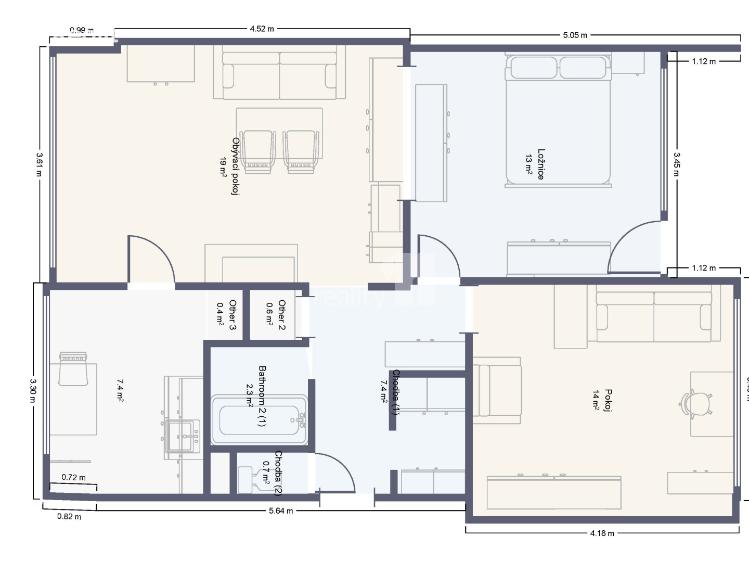 Prodej bytu 3+1 Kolín, Dělnická č. 20