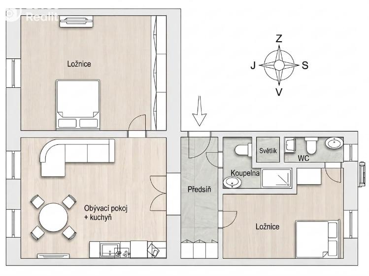 Продажа квартиры 3+KK Praha, Wenzigova 1858/13 č. 29