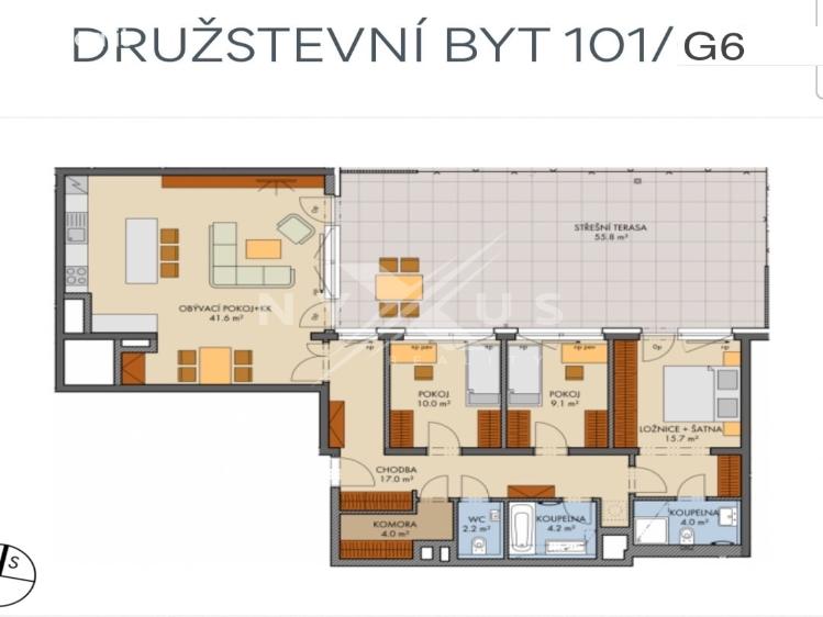 Prodej bytu 4+KK Praha, Honzíkova č. 4