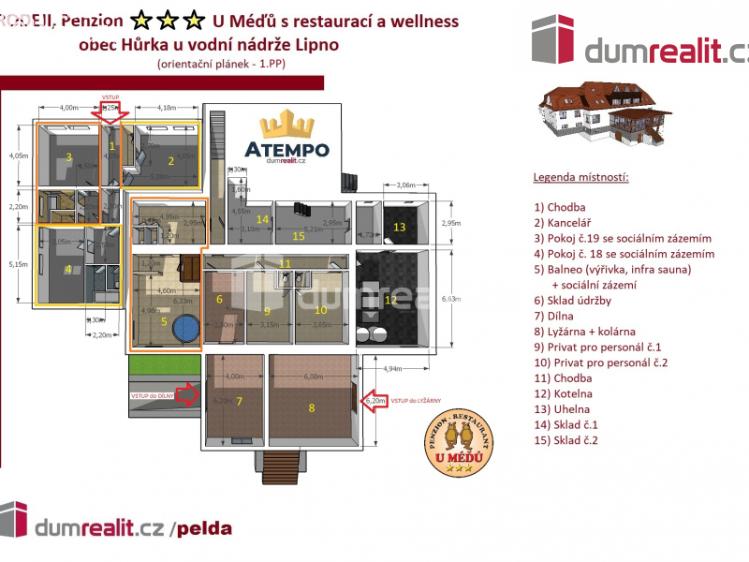 Sale hotel Horní Planá č. 3