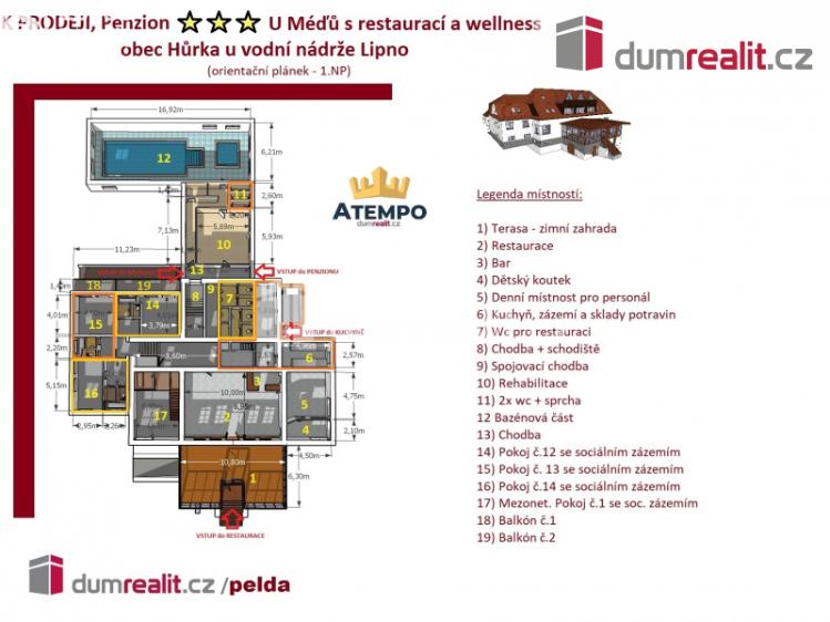 Sale hotel Horní Planá č. 10