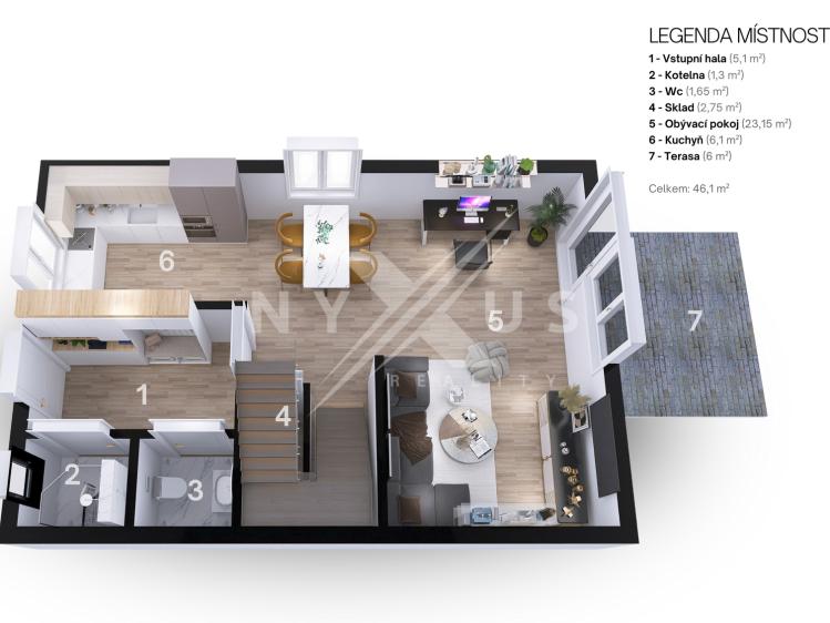 Prodej bytu 3+KK Králův Dvůr, Větrná 430 č. 15