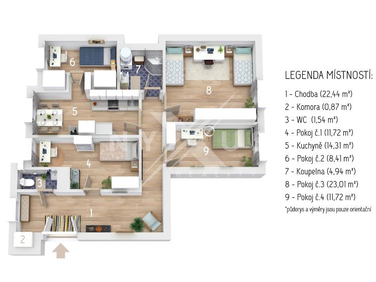 Prodej bytu 4+1 Praha, Bubenská 1159/15 č. 13