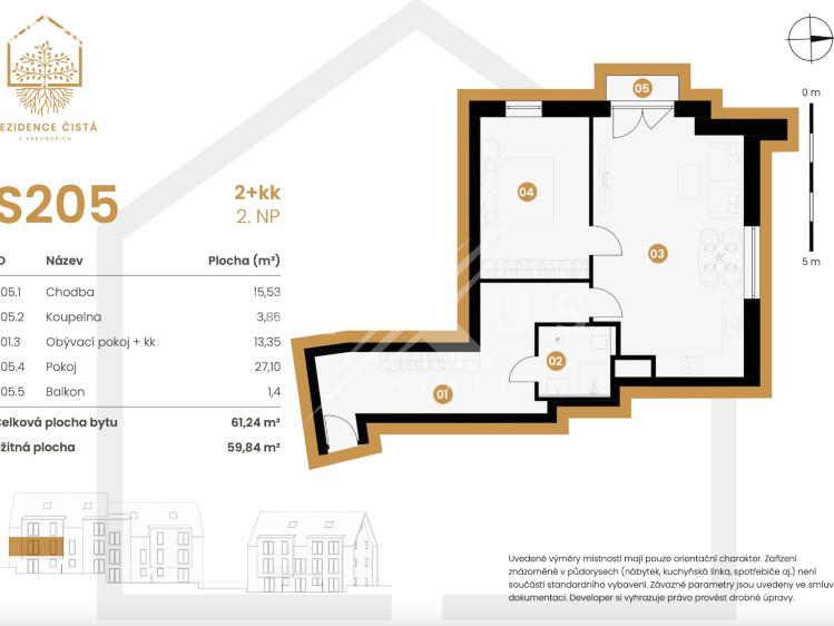 Sale apartments Černý Důl č. 8