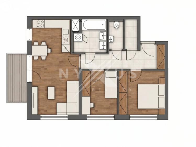 Pronájem bytu 3+KK Praha, Werichova 1145/23 č. 7