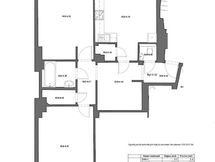 Pronájem bytu 2+1 Praha, Baranova č. 14