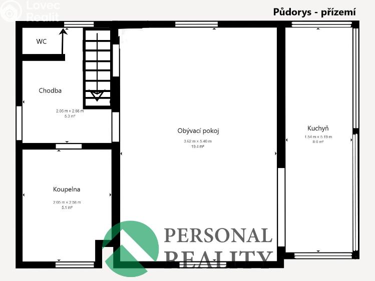 Prodej chaty Krňany č. 17