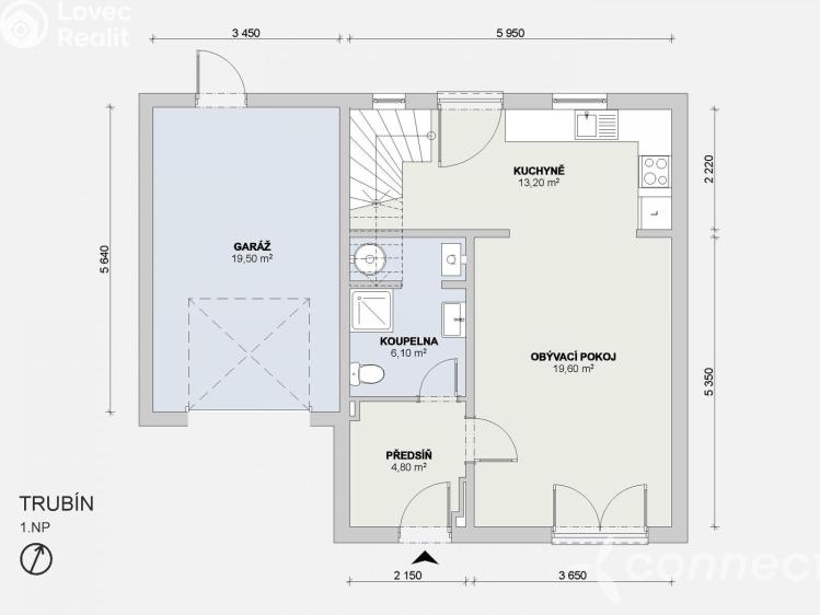 Prodej bytu 4+1 Trubín, Na Vyhlídce č. 21