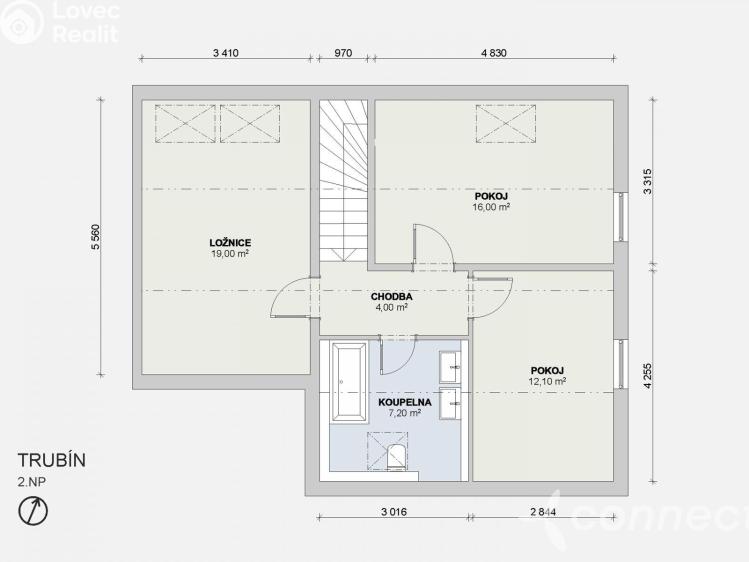 Prodej bytu 4+1 Trubín, Na Vyhlídce č. 22