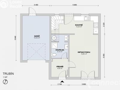 Продаж квартири 4+1 Trubín, Na Vyhlídce č. 21