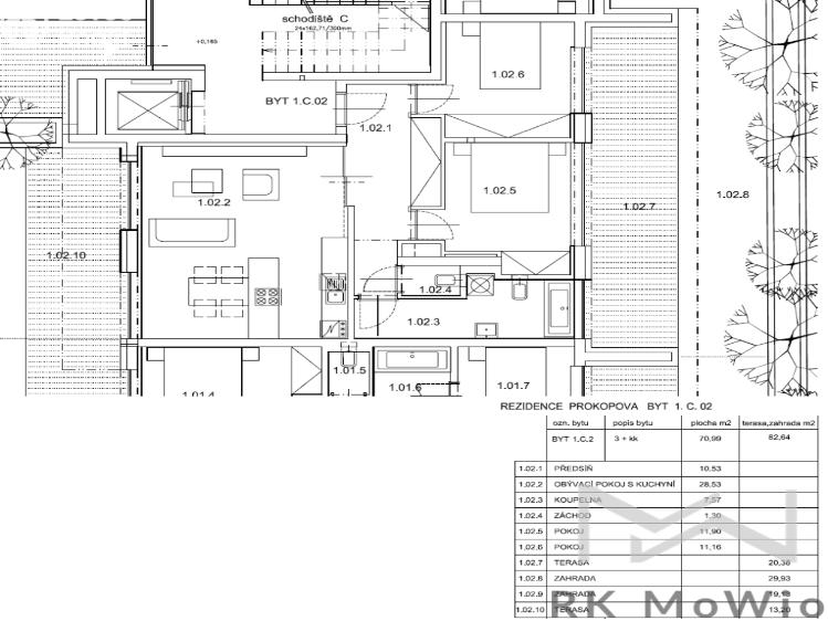 Аренда квартиры 3+KK Praha, Prokopova č. 9