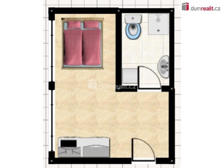 Rent apartment 1+KK Praha 5, Mošnova č. 7