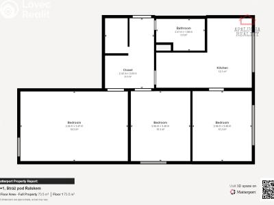 Продаж квартири 3+1 Stráž pod Ralskem, Jižní 345 č. 18