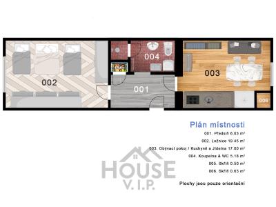 Sale apartment 2+KK Praha, Jeseniova č. 12