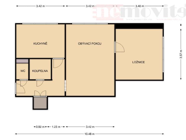 Продажа квартиры 2+1 Ostrava, Na Robinsonce 1643/5 č. 1