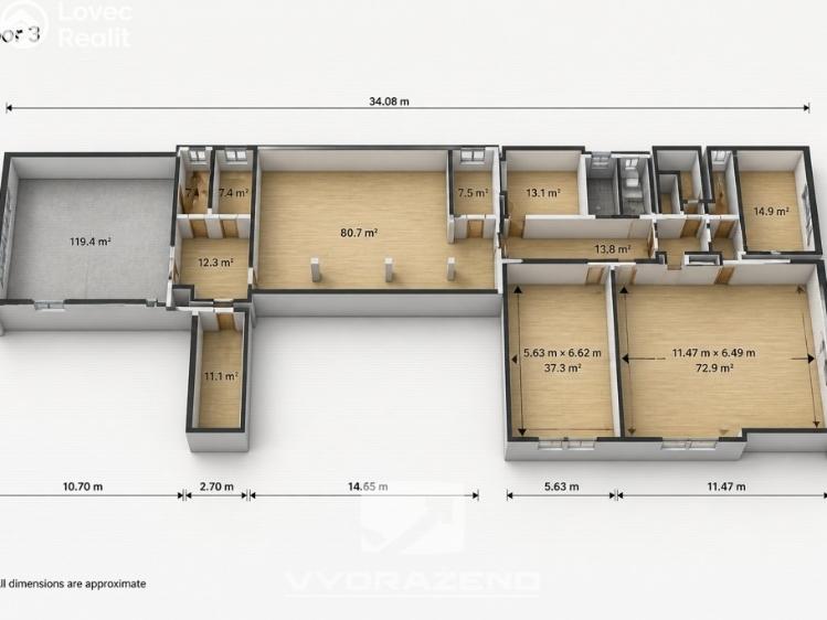Prodej kanceláře Mladá Boleslav, Ptácká 131/31 č. 18