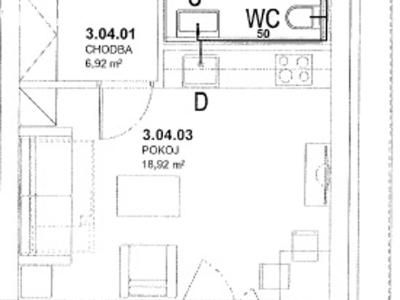 Аренда квартиры 1+KK Chlumec nad Cidlinou, Rooseveltova č. 17